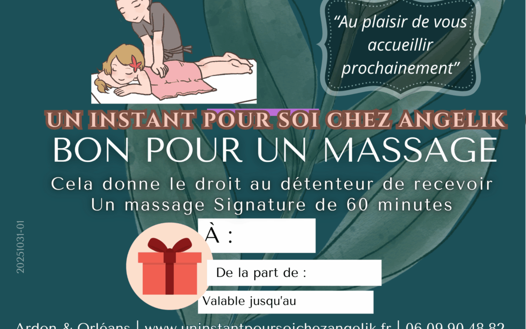 Carte cadeau massage à Orléans – Offrez un moment de bien-être unique
