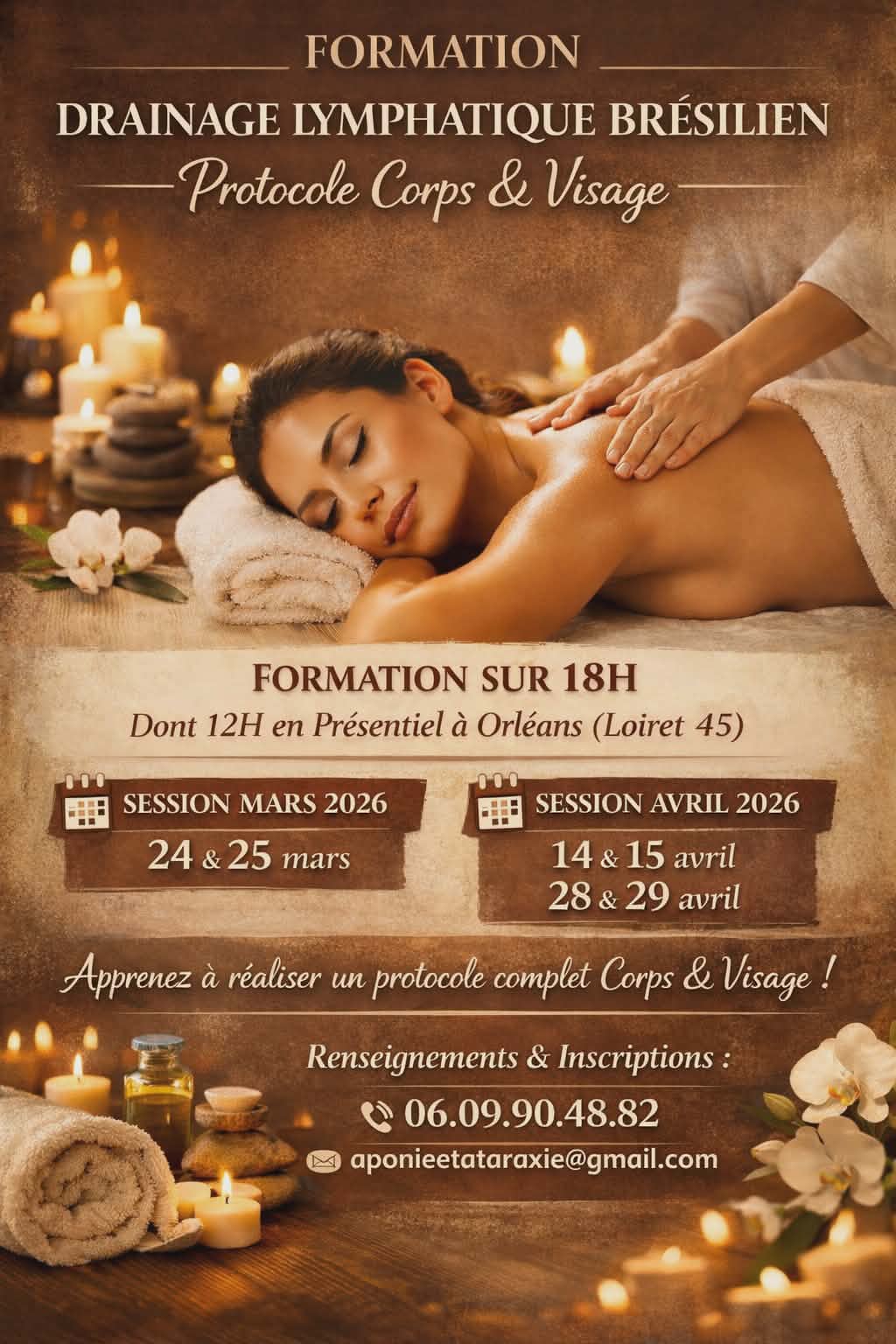 formation massage bien-être à Orléans
